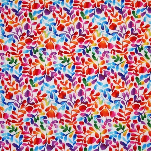 Floral fabric rainbow - rainbow, vine